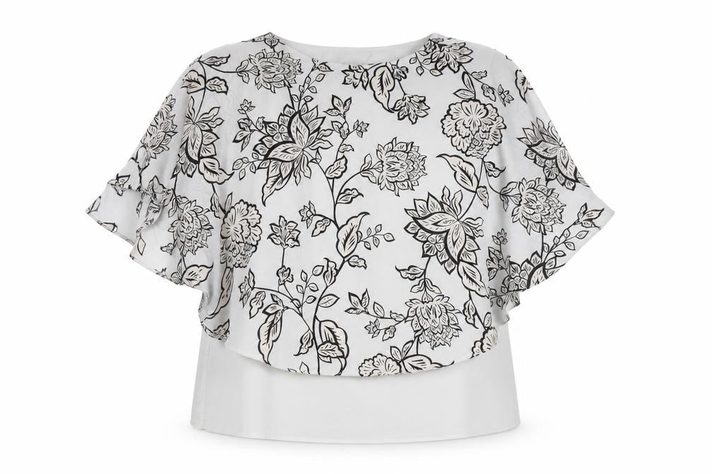 David Emanuel Women's Floral Blouse Size 14 Multicoloured