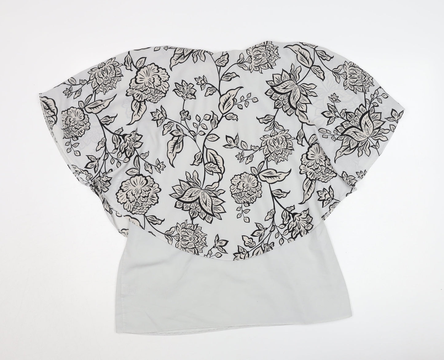 David Emanuel Women's Floral Blouse Size 14 Multicoloured