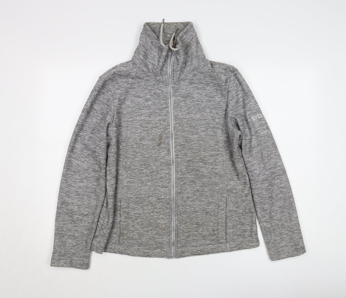 Regatta Women's Grey Jacket Size 12, Full Zip