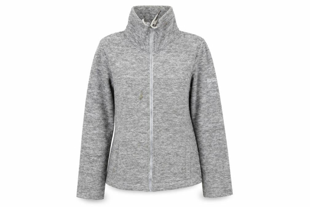 Regatta Women's Grey Jacket Size 12, Full Zip