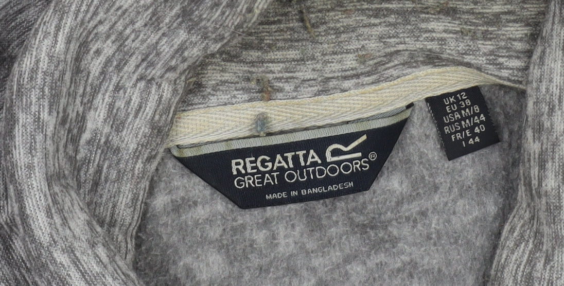 Regatta Women's Grey Jacket Size 12, Full Zip