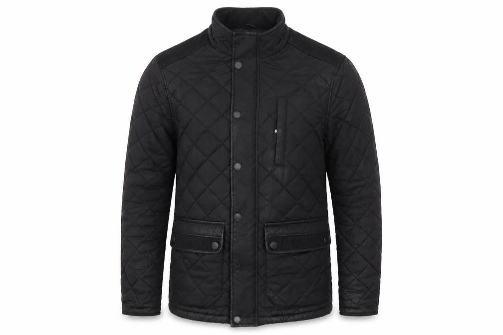 Next Men's Black Quilted Jacket, Medium, Casual