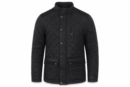 Next Men's Black Quilted Jacket, Medium, Casual