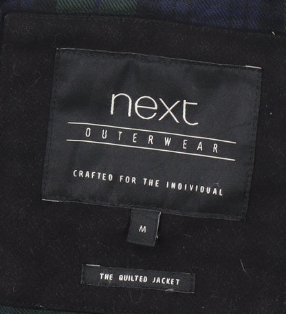 Next Men's Black Quilted Jacket, Medium, Casual