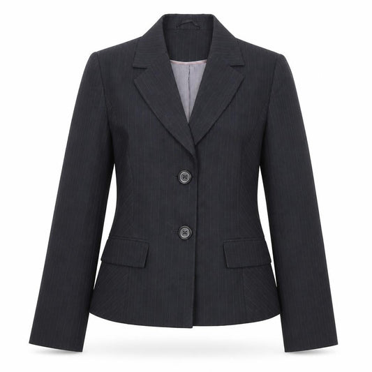 Debenhams Women's Black Pinstripe Suit Jacket Size 12