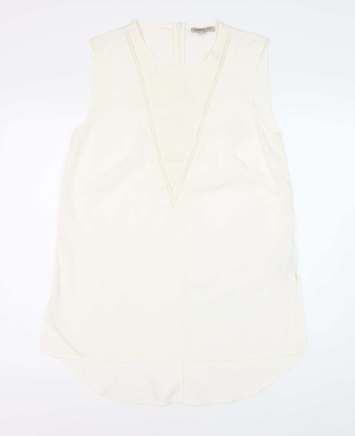 Marks & Spencer Women's White Sleeveless Top Size 10