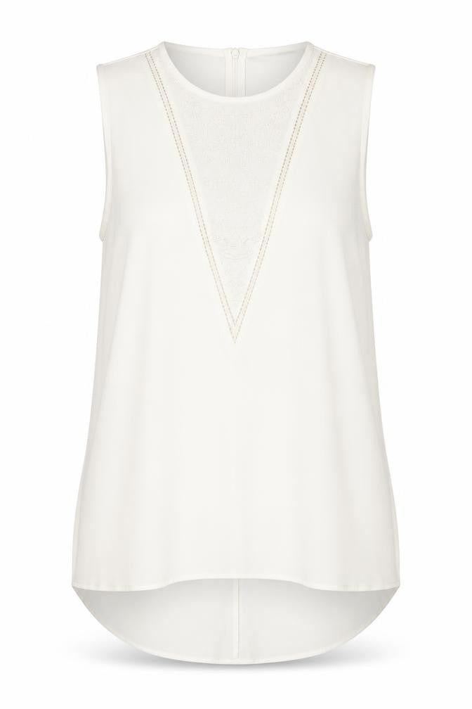 Marks & Spencer Women's White Sleeveless Top Size 10