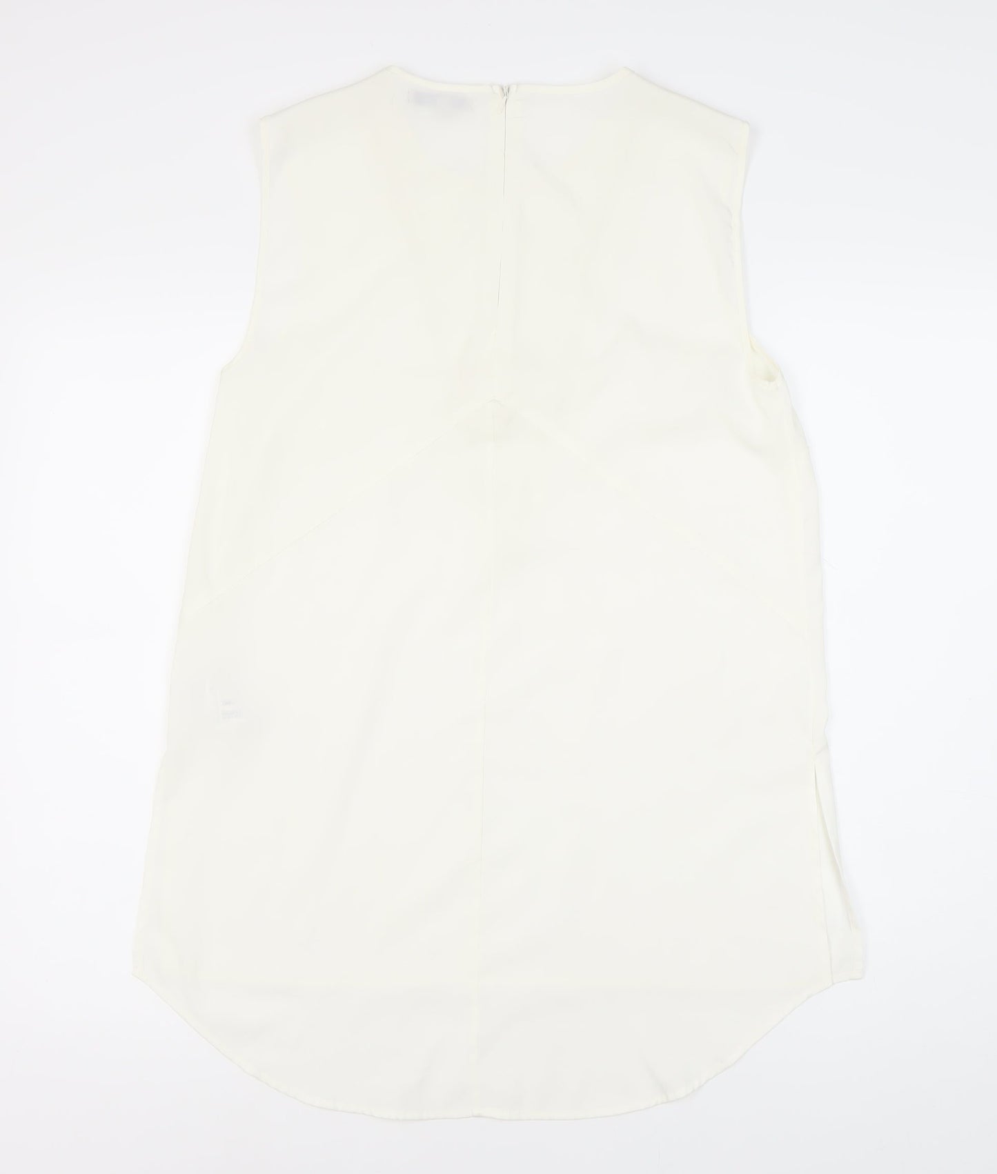 Marks & Spencer Women's White Sleeveless Top Size 10