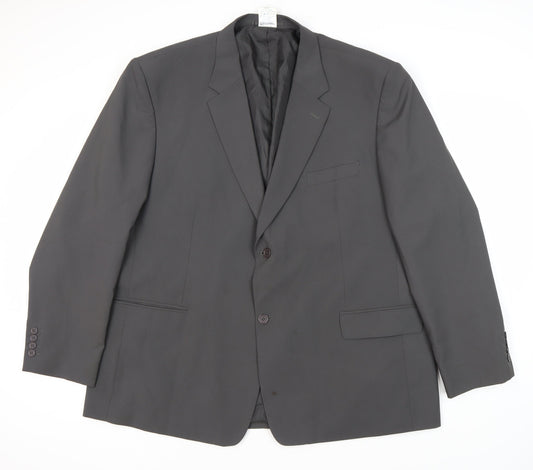 Premier Man Grey Single-Breasted Blazer, 52R