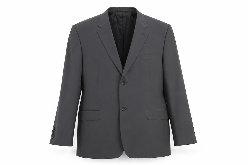 Premier Man Grey Single-Breasted Blazer, 52R