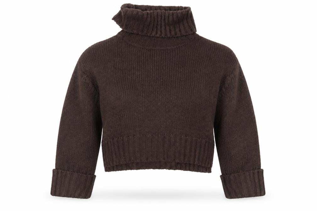 Brave Soul Women's Brown Roll Neck Jumper Size S