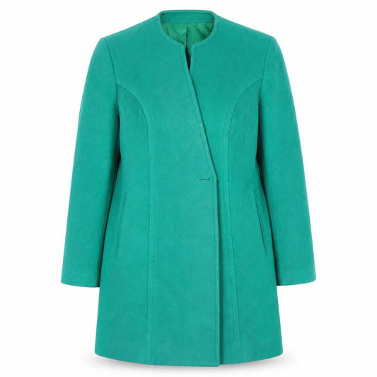Alexon Women's Green Mid-Length Wool Coat Size 14