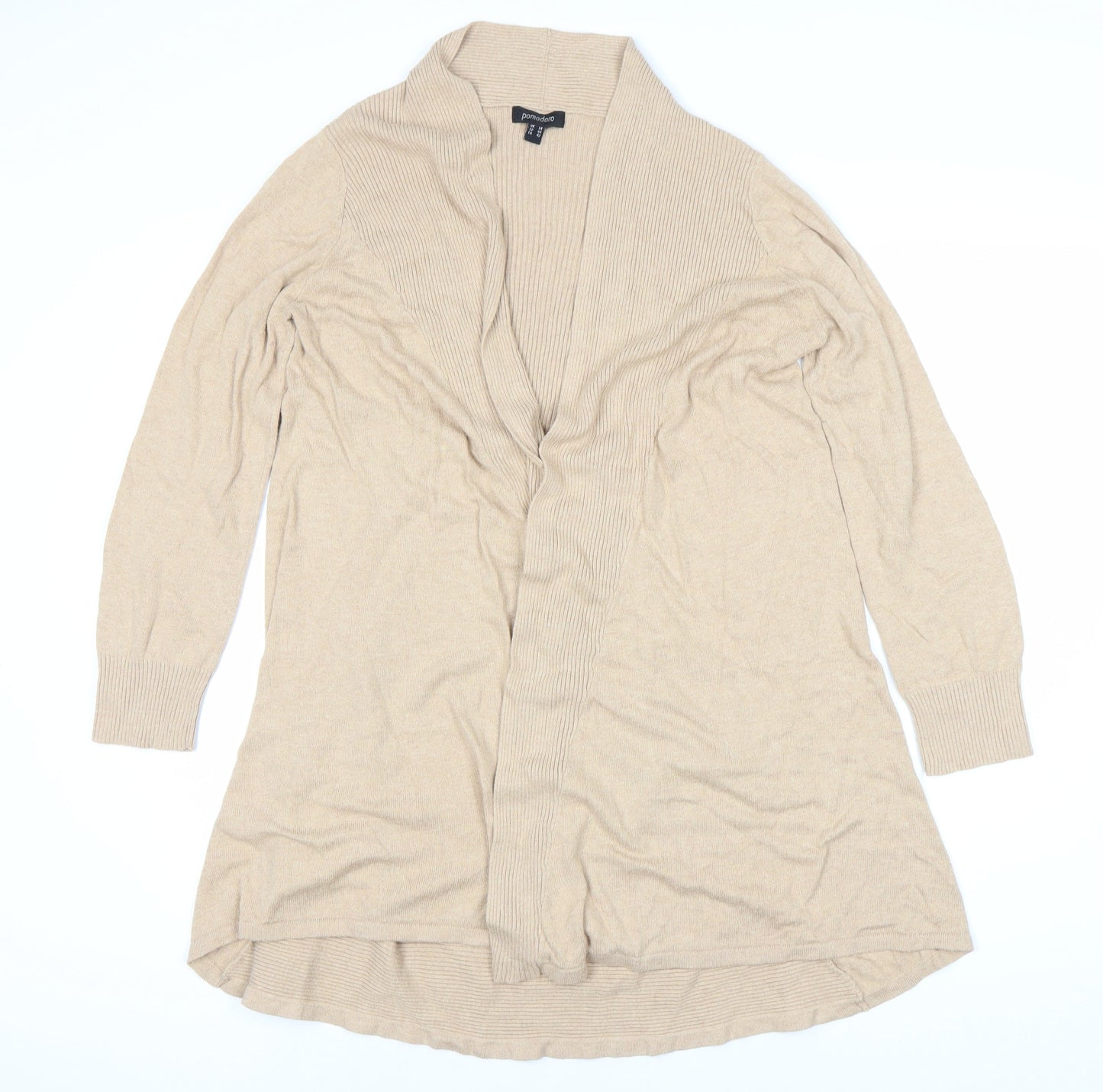 Pomodoro Women's Beige Cardigan UK Size 14