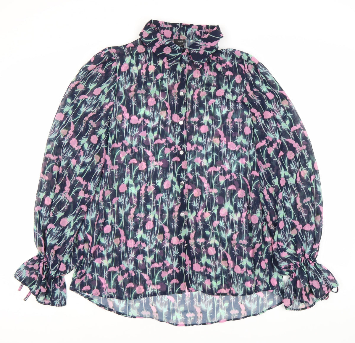 River Island Women's Floral Blouse Size 10 Multicoloured