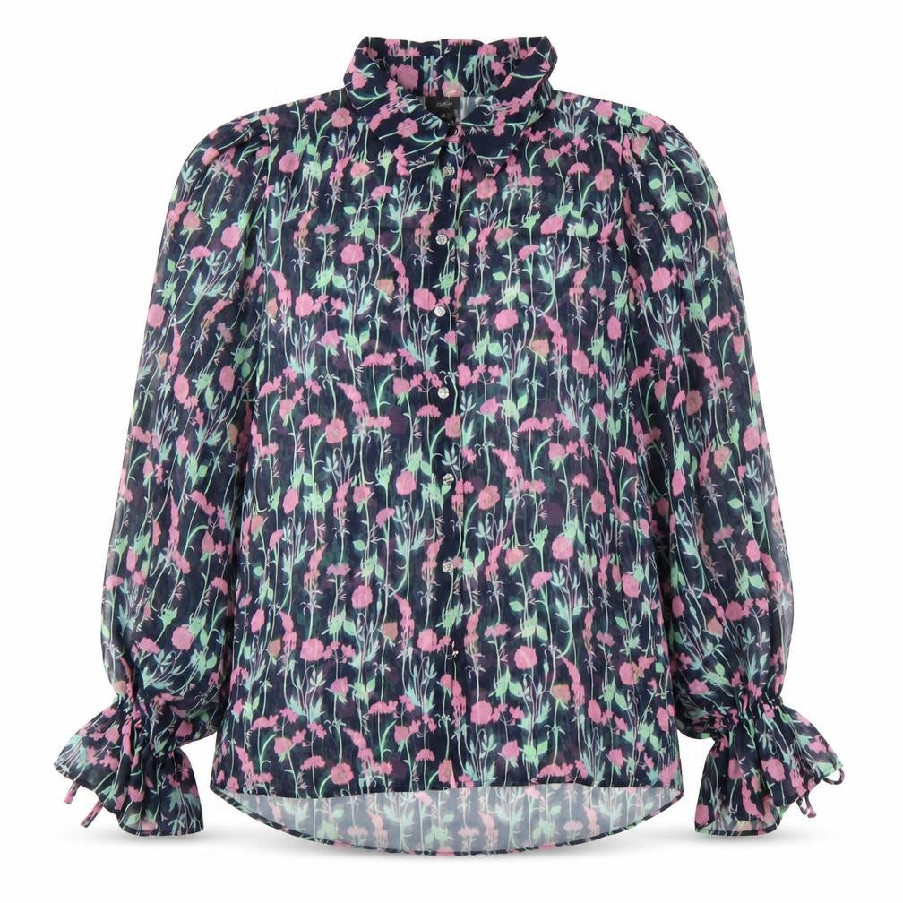 River Island Women's Floral Blouse Size 10 Multicoloured