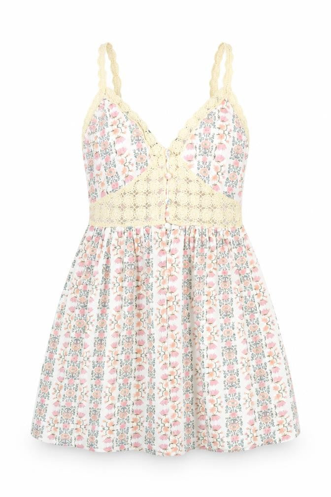 Topshop Women's Floral Strappy Dress Size 8
