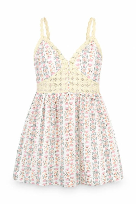 Topshop Women's Floral Strappy Dress Size 8