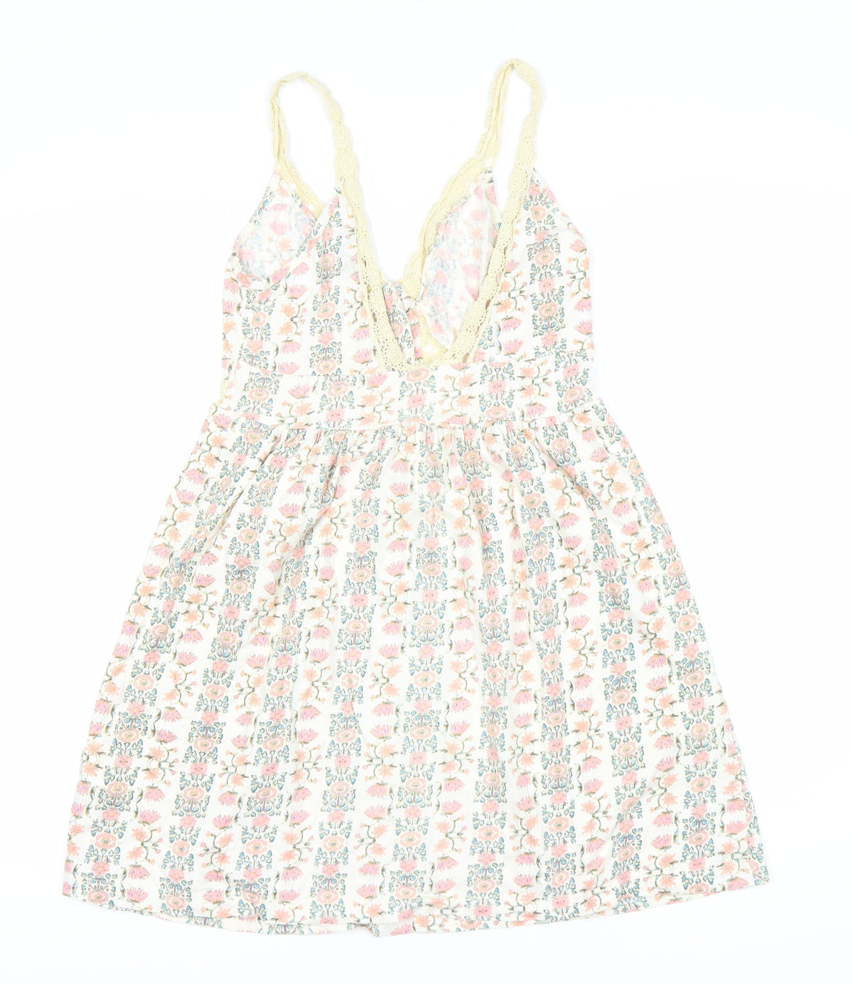 Topshop Women's Floral Strappy Dress Size 8