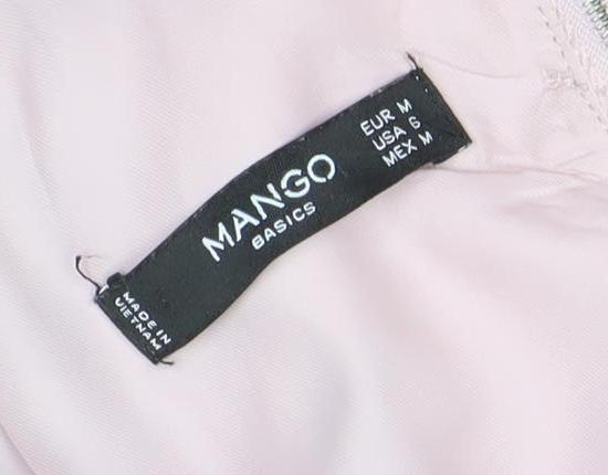 Mango Women's Pink Sleeveless Dress Size 10