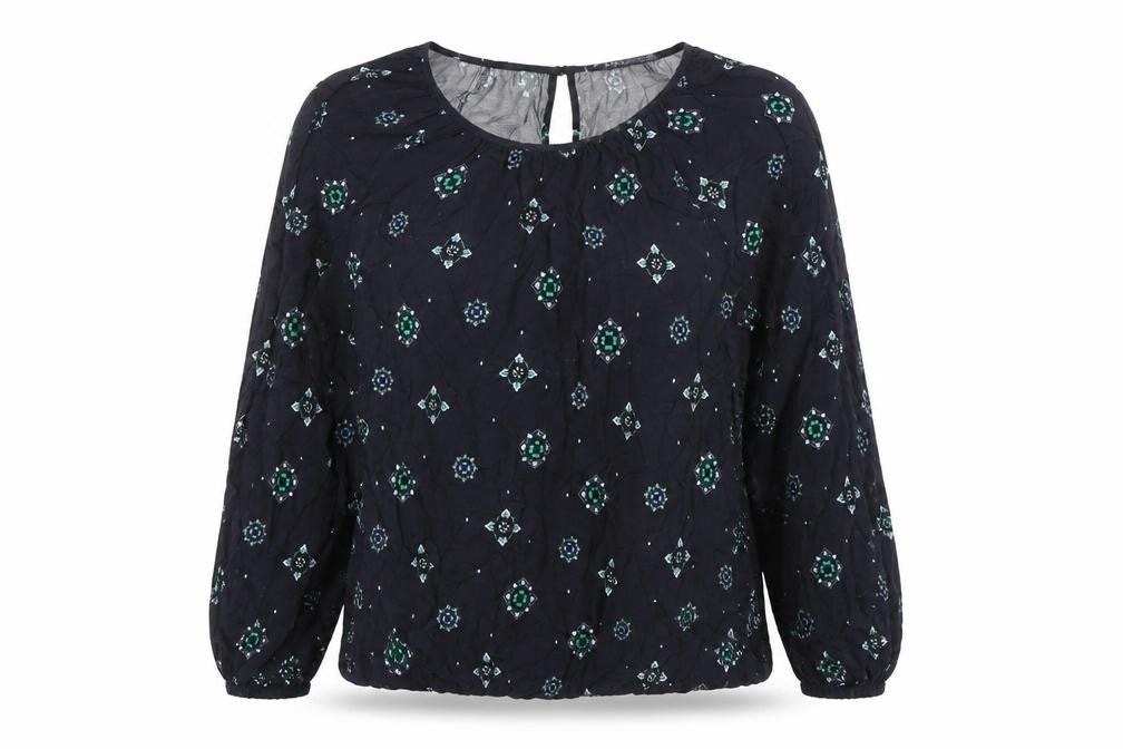 Marks & Spencer Blue Floral Blouse Size 10