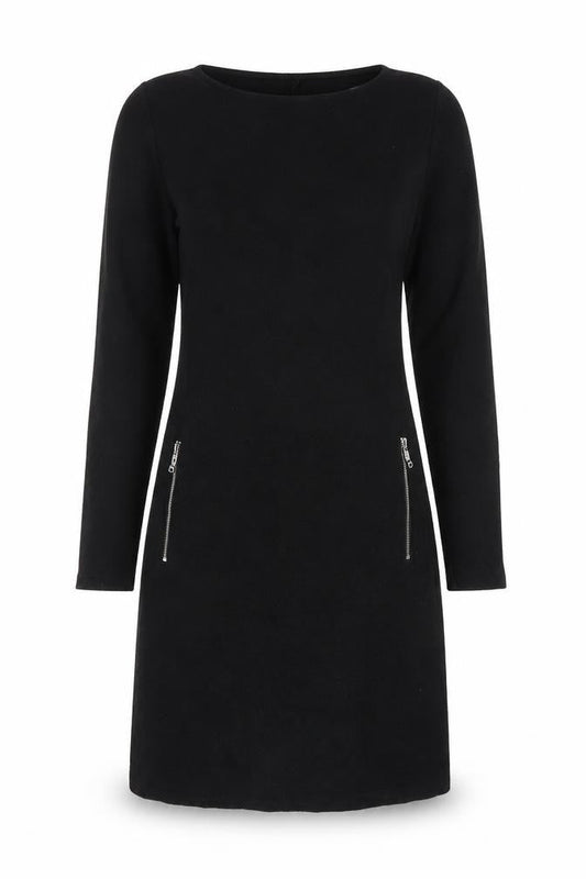 GAP Women's Black Shift Dress, Size S Tall, Long Sleeve