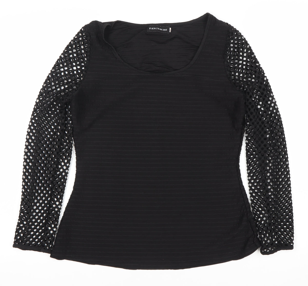 Fancylure Women's Black XL Scoop Neck Blouse