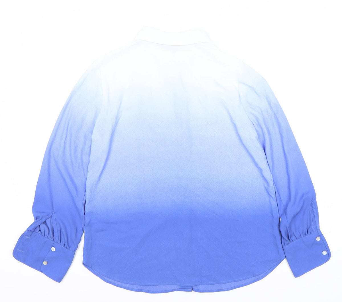 Marks & Spencer Women Blue Button-Up Shirt UK 12