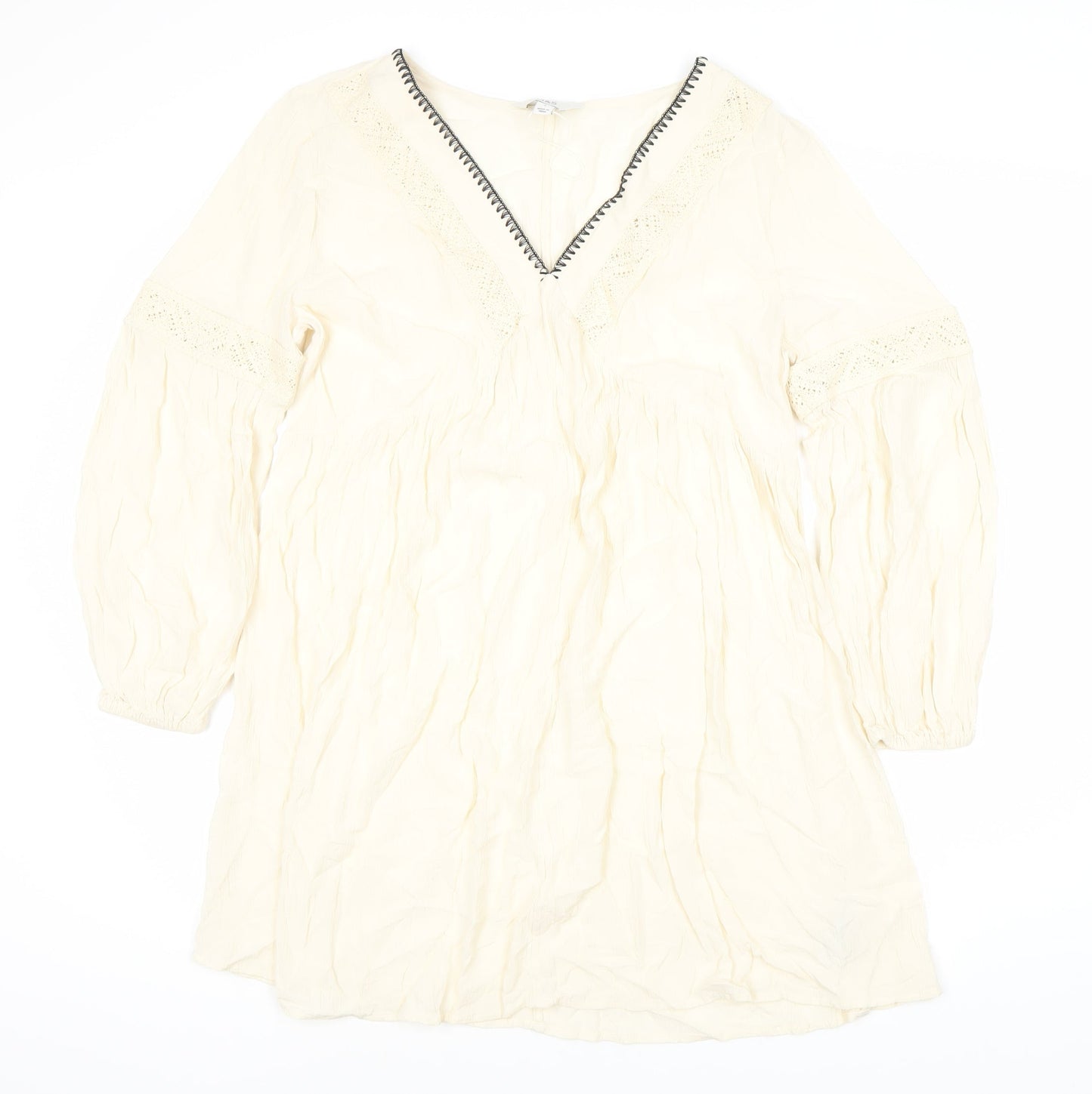 Marks & Spencer Women's Ivory Long Sleeve Dress
