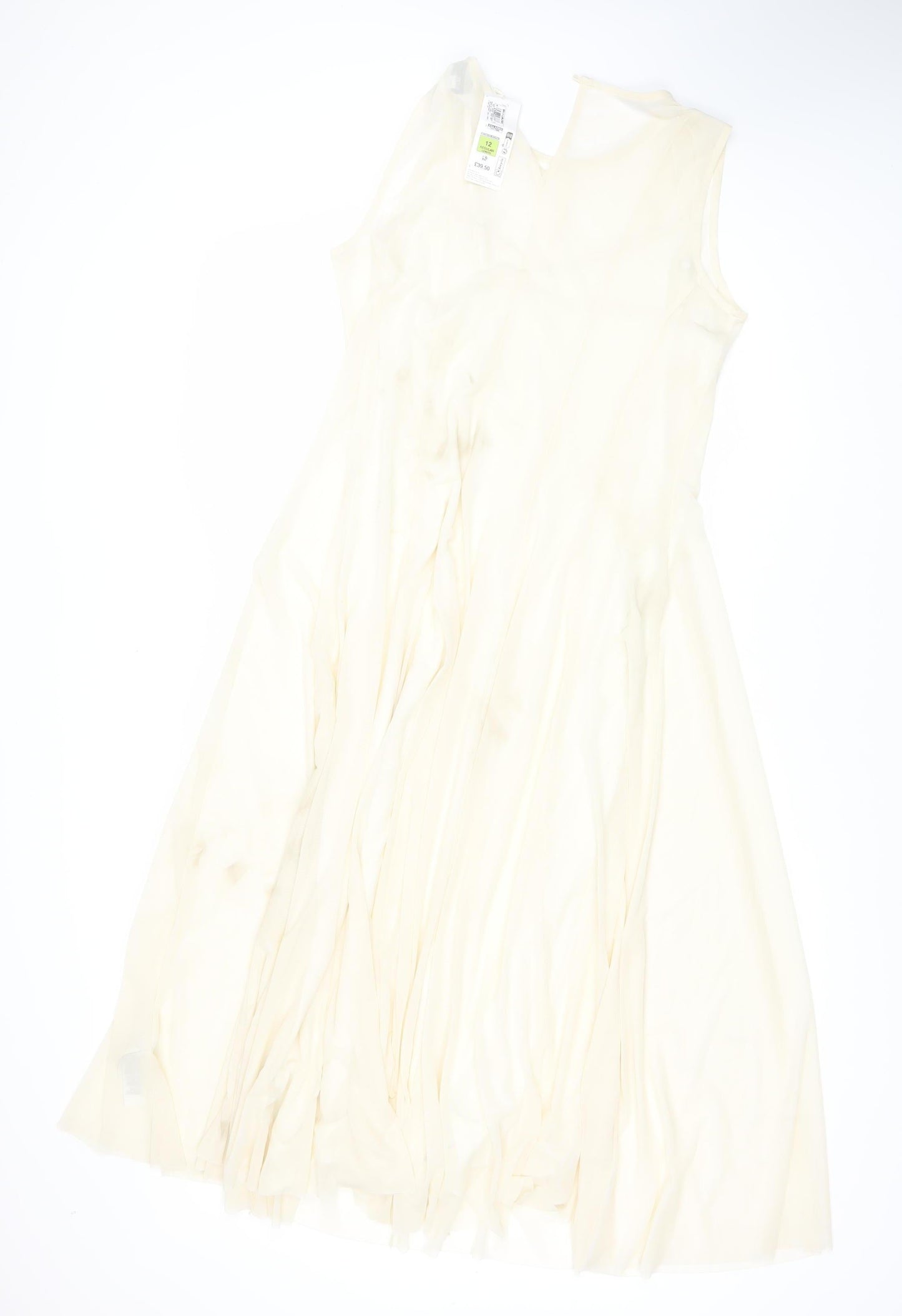 Marks & Spencer Women's Ivory Dress, Size 12, Sleeveless