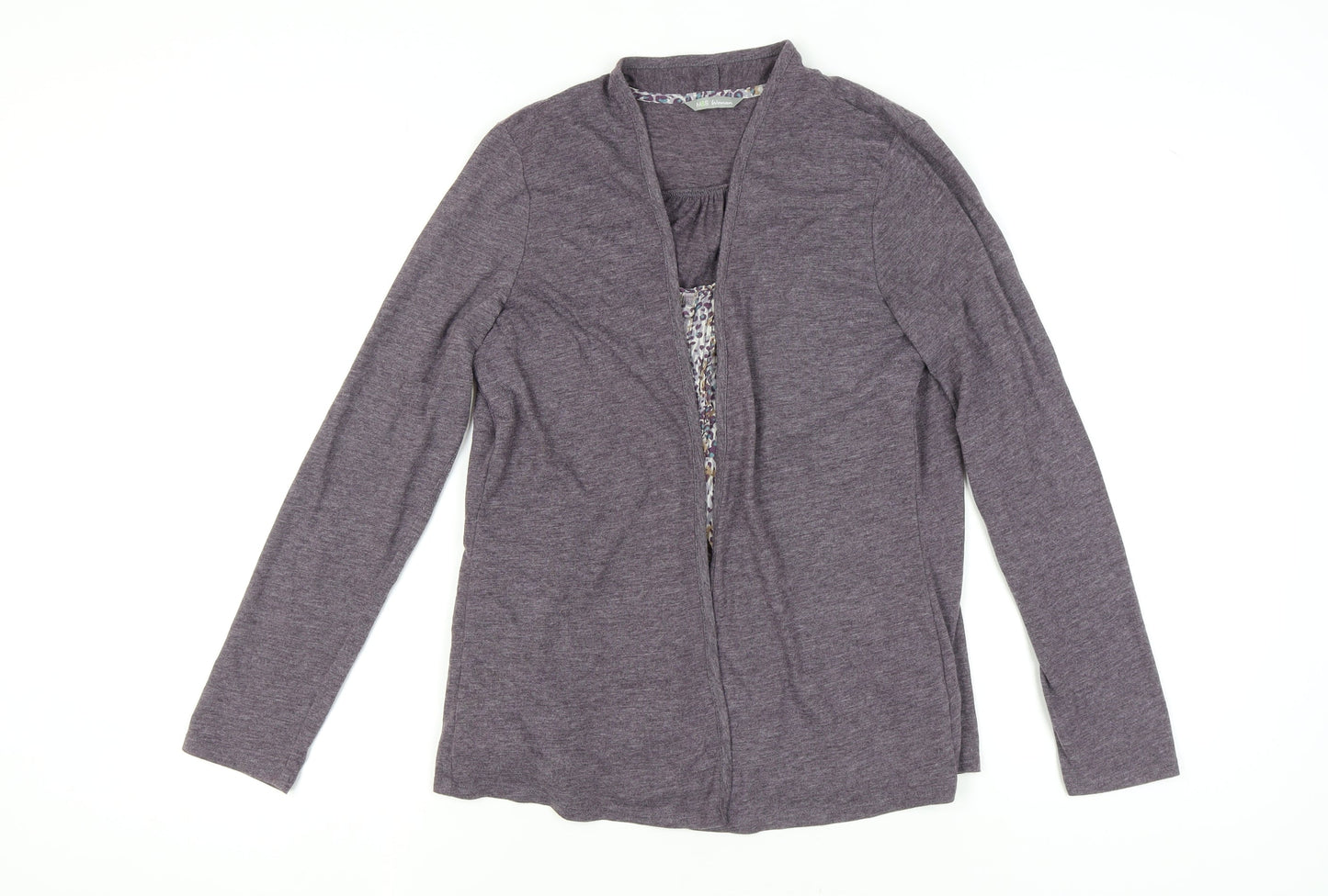 Marks & Spencer Women's Purple Blouse-Cardigan Long Sleeve Top