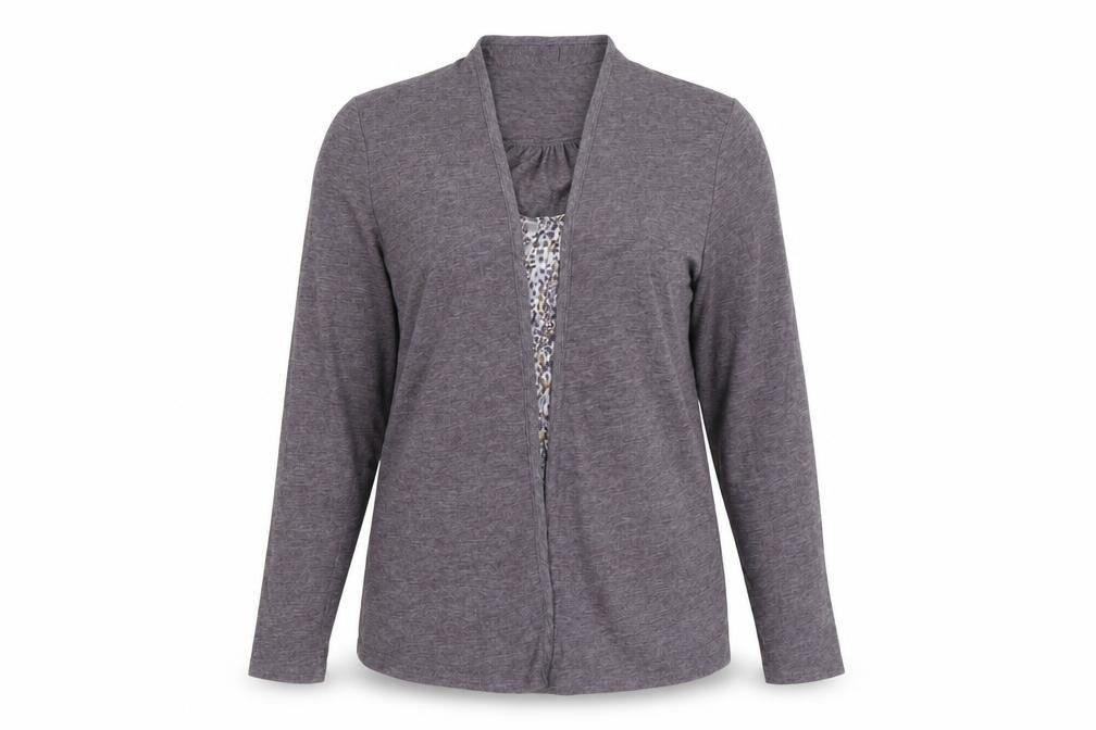 Marks & Spencer Women's Purple Blouse-Cardigan Long Sleeve Top