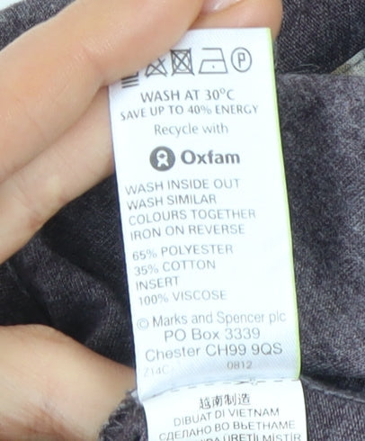 Marks & Spencer Women's Purple Blouse-Cardigan Long Sleeve Top