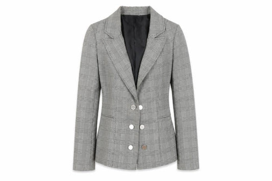 Lipsy Women's Grey Check Blazer Size 12 Workwear
