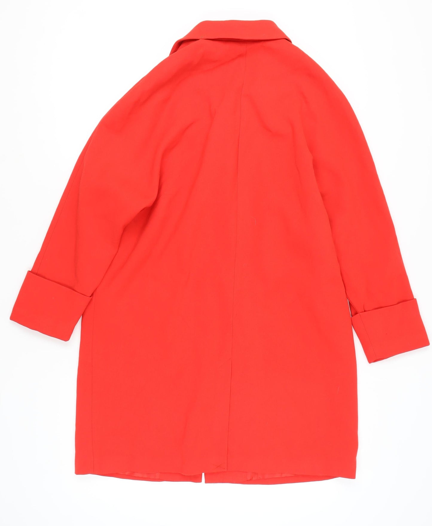 La Redoute Women's Red Relaxed Mid-Length Coat Size 14