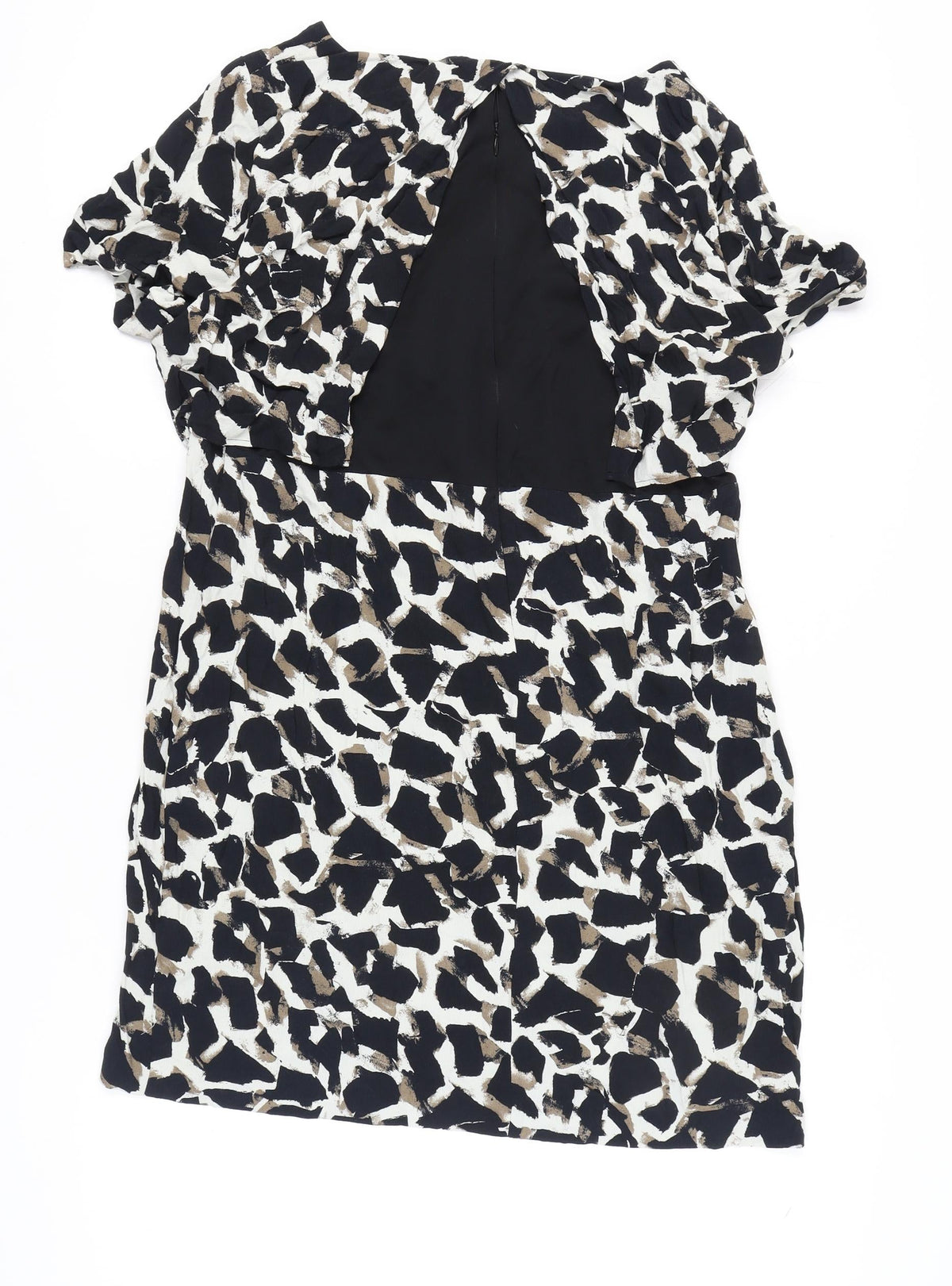 Marks & Spencer Women's Grey Animal Print Shift Dress, Size 18