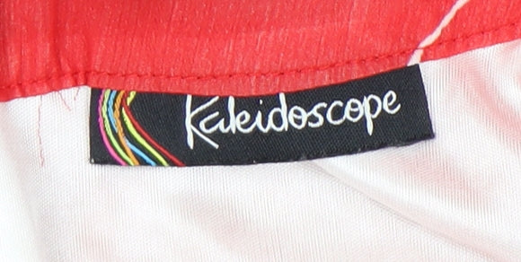 Kaleidoscope Women's Red Floral A-Line Dress Size 14