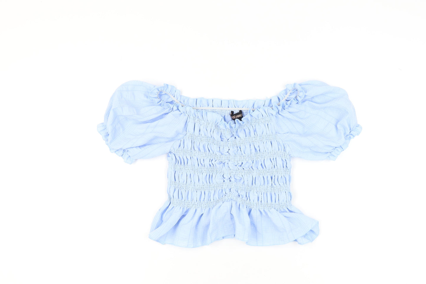 Pink Vanilla Women's Blue Off Shoulder Top M