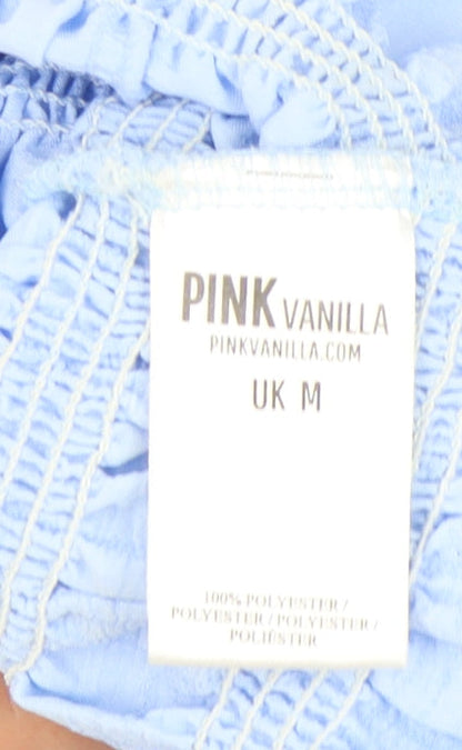 Pink Vanilla Women's Blue Off Shoulder Top M