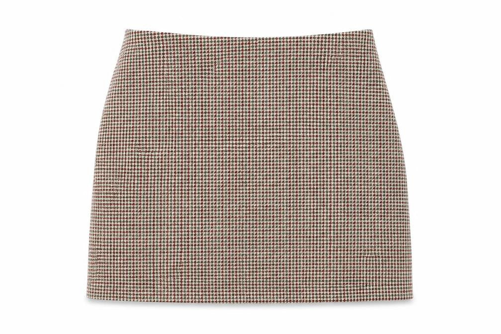 Monki Women's Multicoloured Check Skirt 16