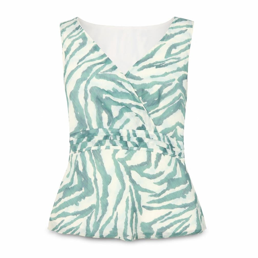 Principles Women’s Green Wrap Sleeveless Top