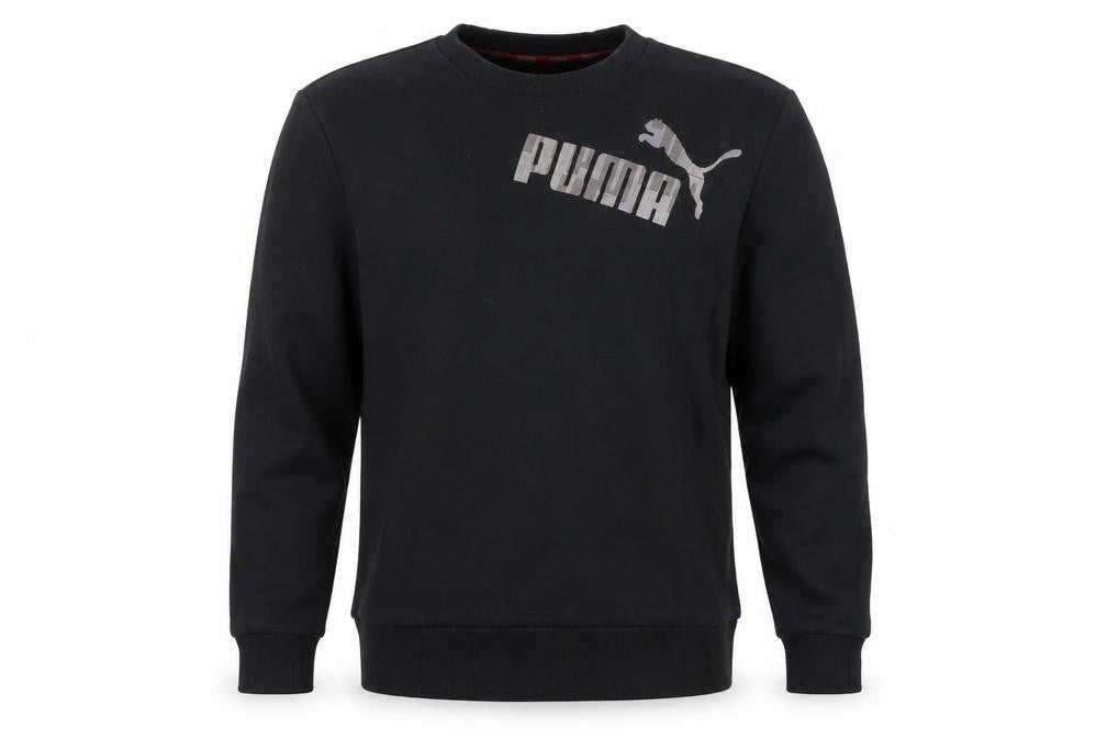 Puma Men's Black Graphic Pullover Sweatshirt M