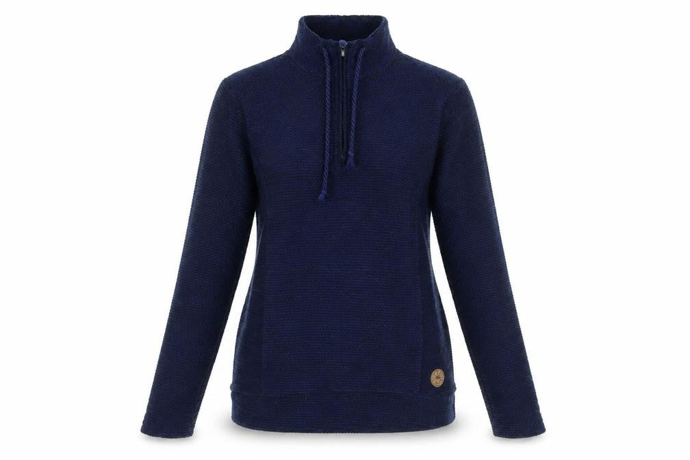 Crane Women's Blue Knit Pullover Sweatshirt Size 10