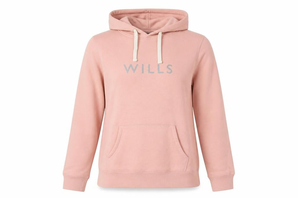 Jack Wills Women's Pink Logo Hoodie Size 10