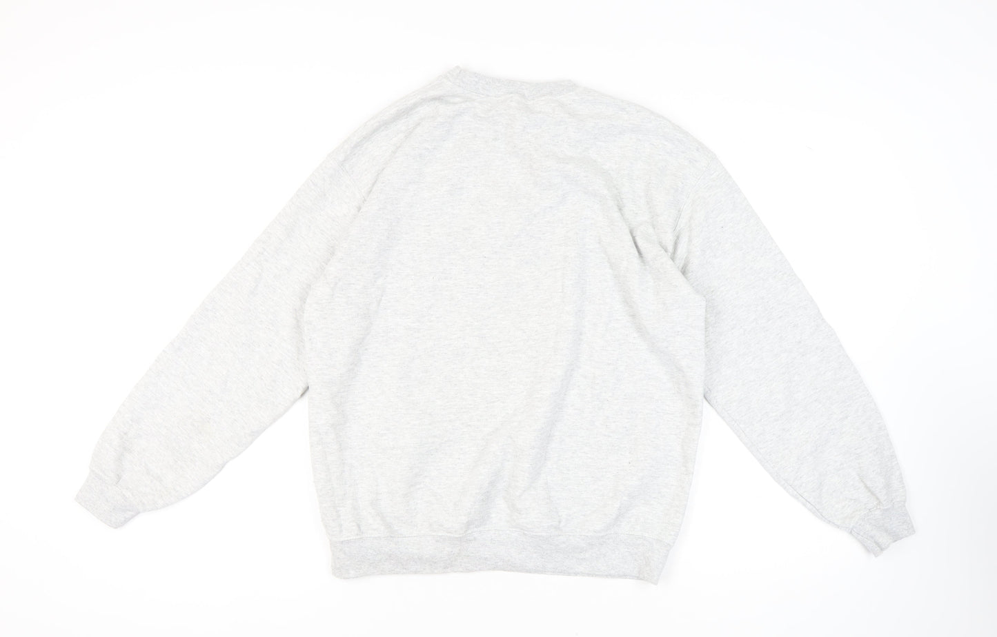 G&G Men's Grey Pullover Sweatshirt M Logo Crew Neck