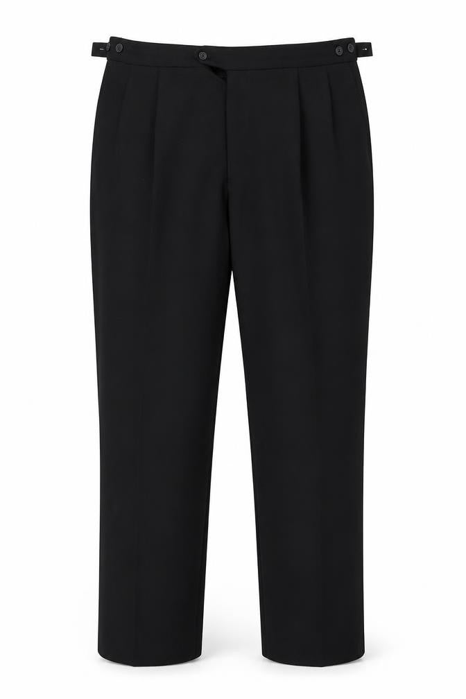Greenwoods Classic Men's Black Trousers, Size 40