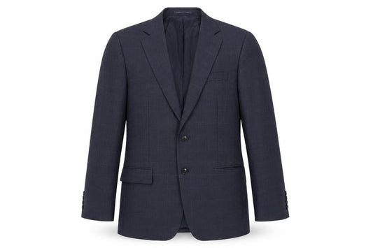 Jaeger Men's Blue Suit Jacket 38S Wool Single-Breasted