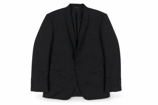 Pal Zileri Men's Black Wool Blazer, Size 46, Formal Elegance