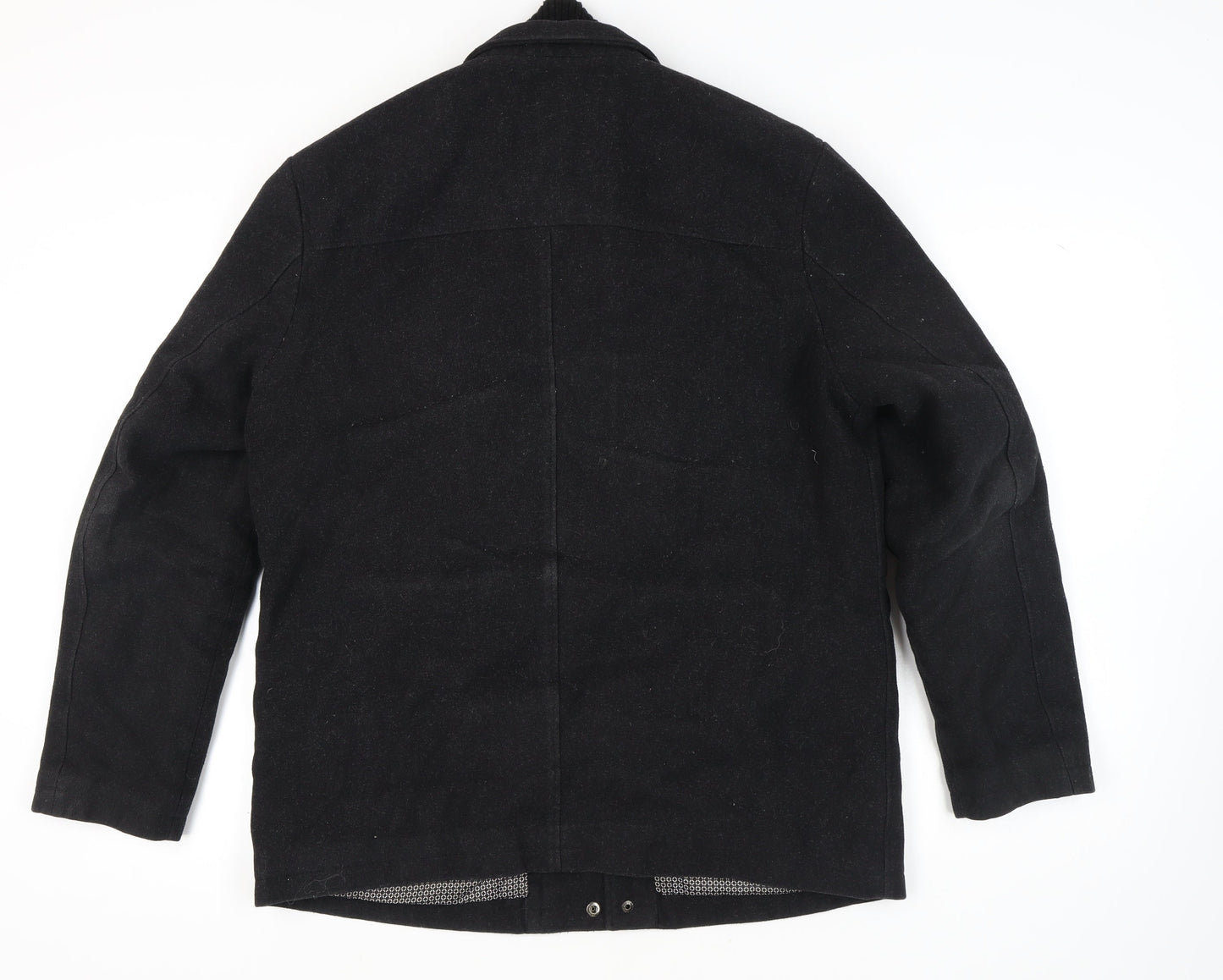 Next Men's Black Wool Jacket Size L