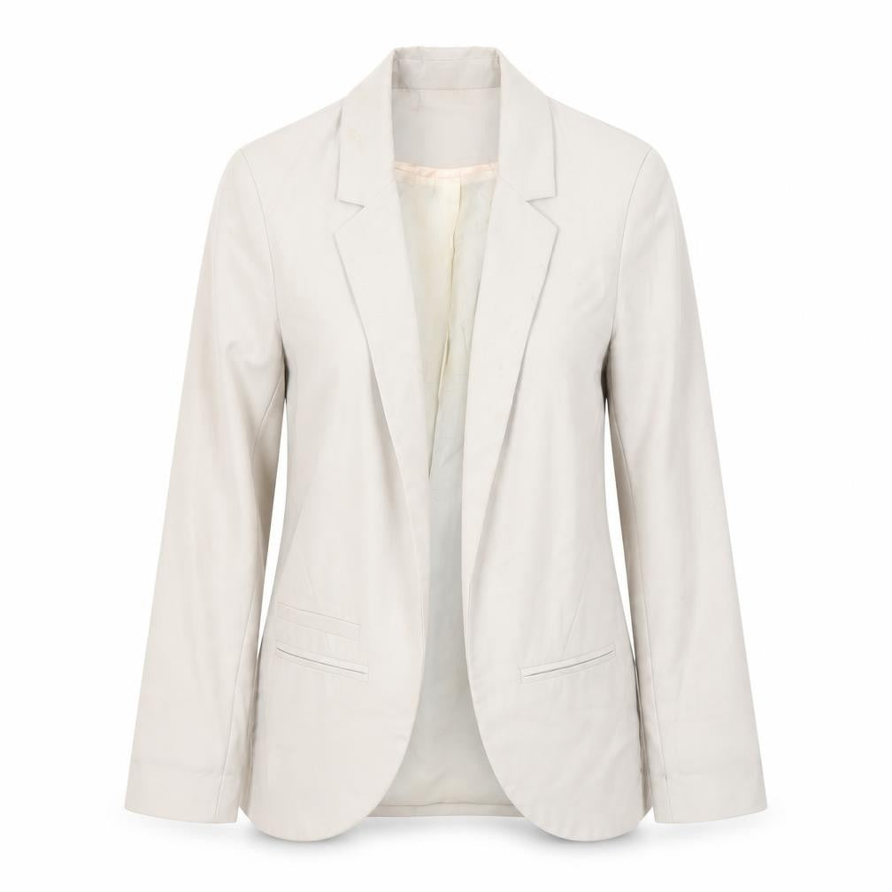 Topshop Women's Beige Blazer, UK 8, Notch Lapel, Lined