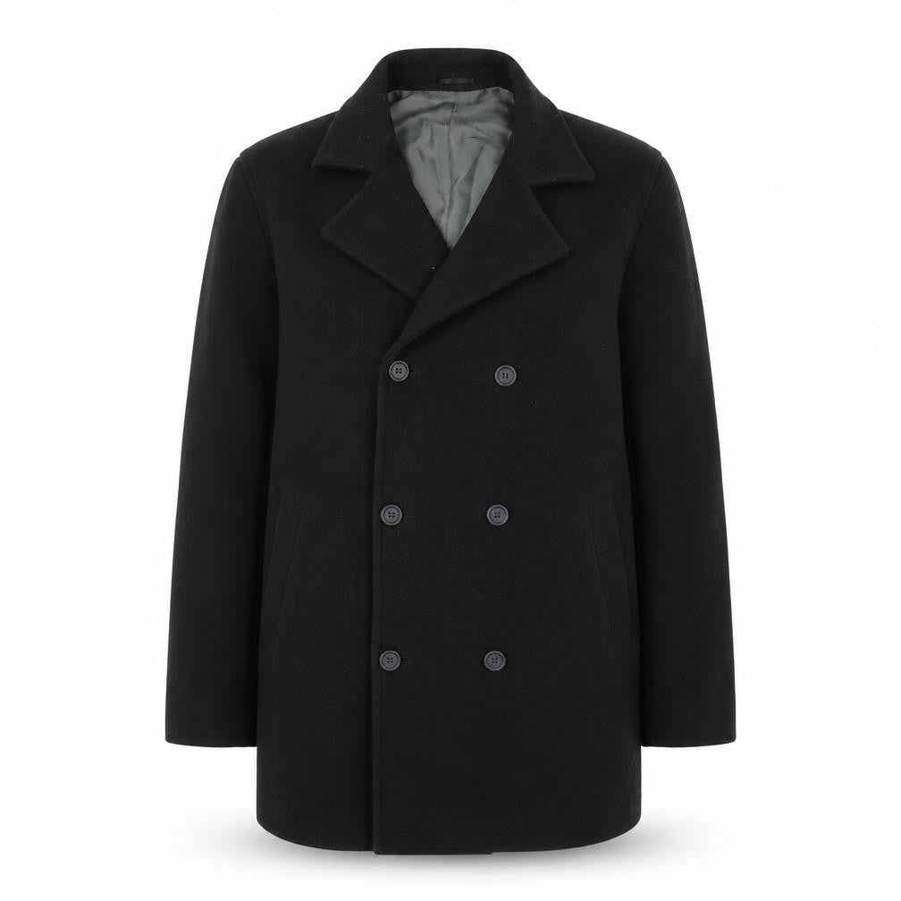 Willson Women's Black Wool Blend Pea Coat Size M